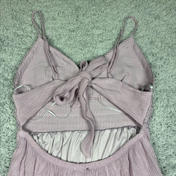 Love Tree Dress Womens Large Lace Crochet Tiered Ruffles Cut Out Backless Dinner - Picture 5 of 6